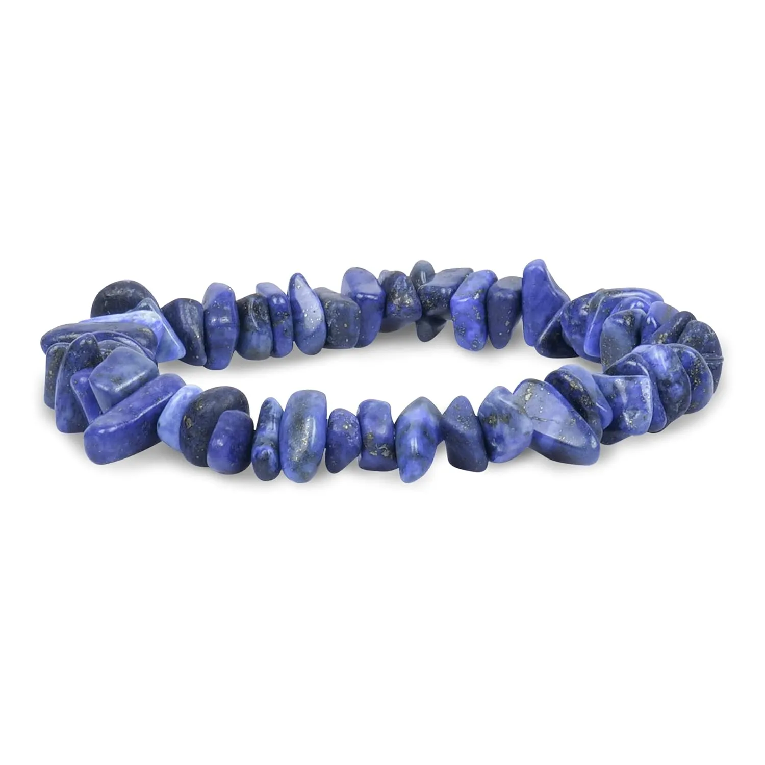 PYOR Lapis Lazuli Stone Bracelet Beads Bracelets Reiki Healing Natural Gemstones Crystals Bead Jewelry Positive Crystals Chakra Crystal Wealth Prosperity Good Luck Charm Gems Energy Generator Gifts