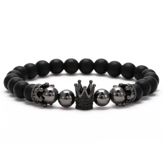 "The Golden Couple" Bracelets With Matching Crowns