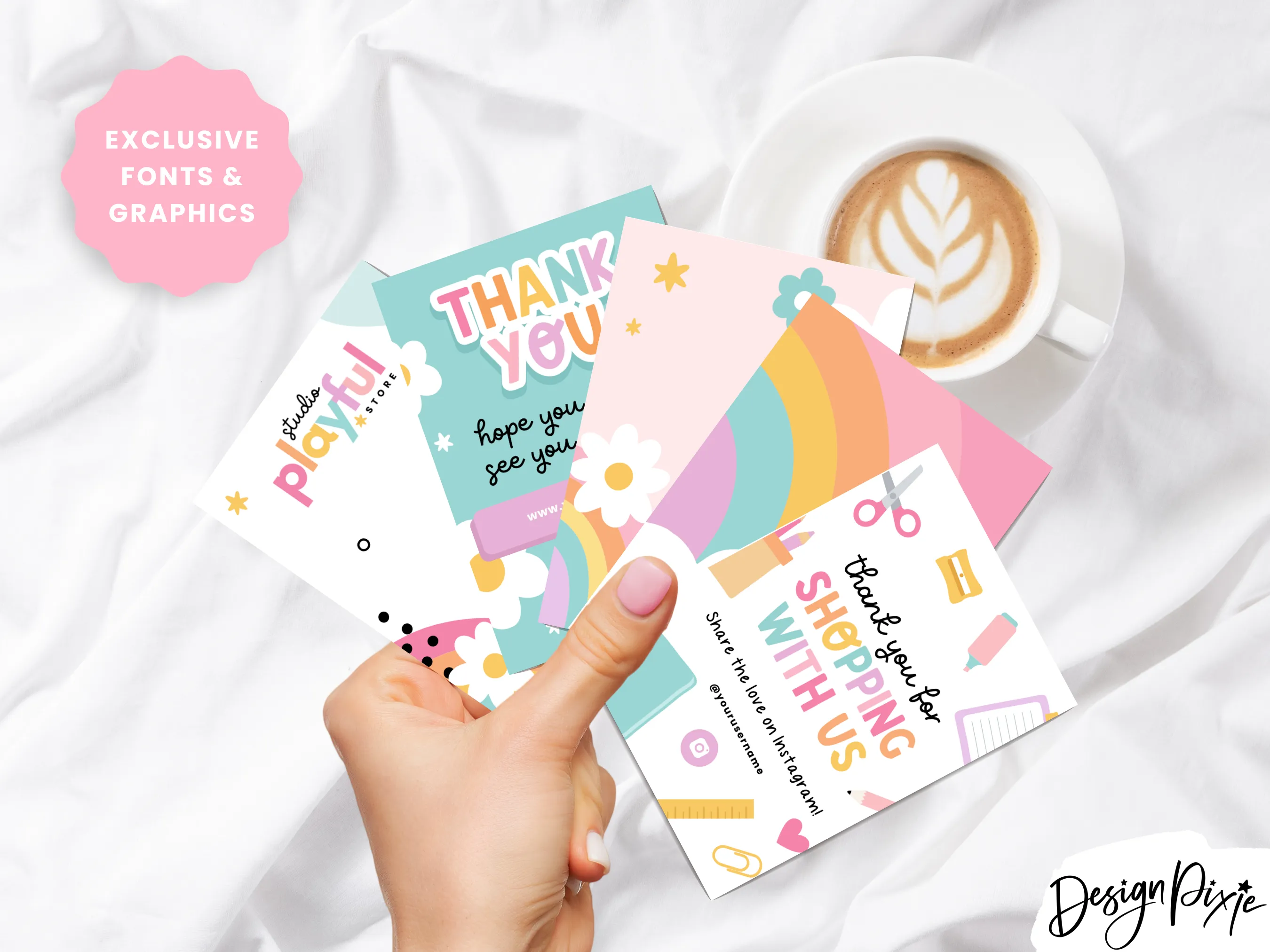 Rainbow Display Card Templates