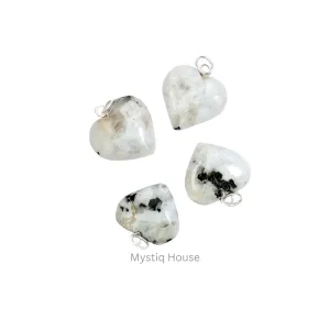 Rainbow Moonstone Mini Heart Pendant