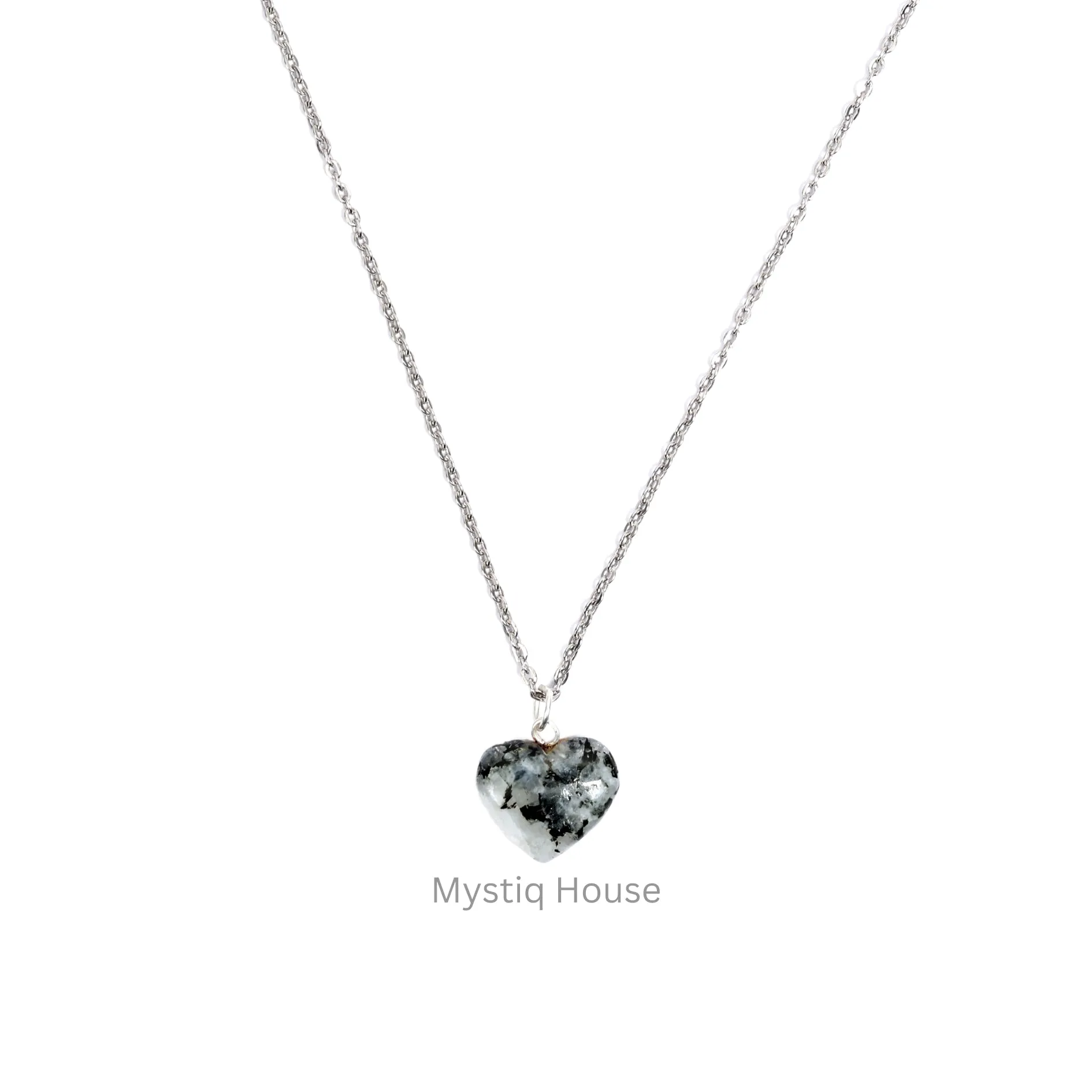 Rainbow Moonstone Mini Heart Pendant