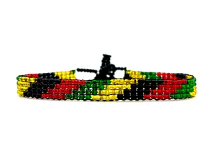 Rastafarian Skinny Boho Bracelet