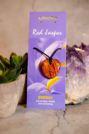Red Jasper Gemstone Healing Pendant for Energy