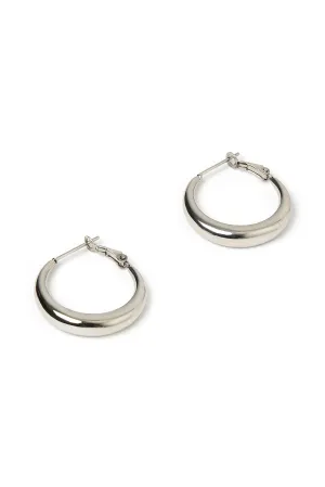 Riley Hoop Earrings Silver Small