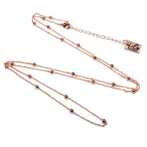 Rose Gold Vermeil Satellite Bead Cable Chain