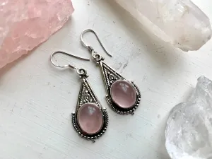 Rose Quartz Terra Earrings