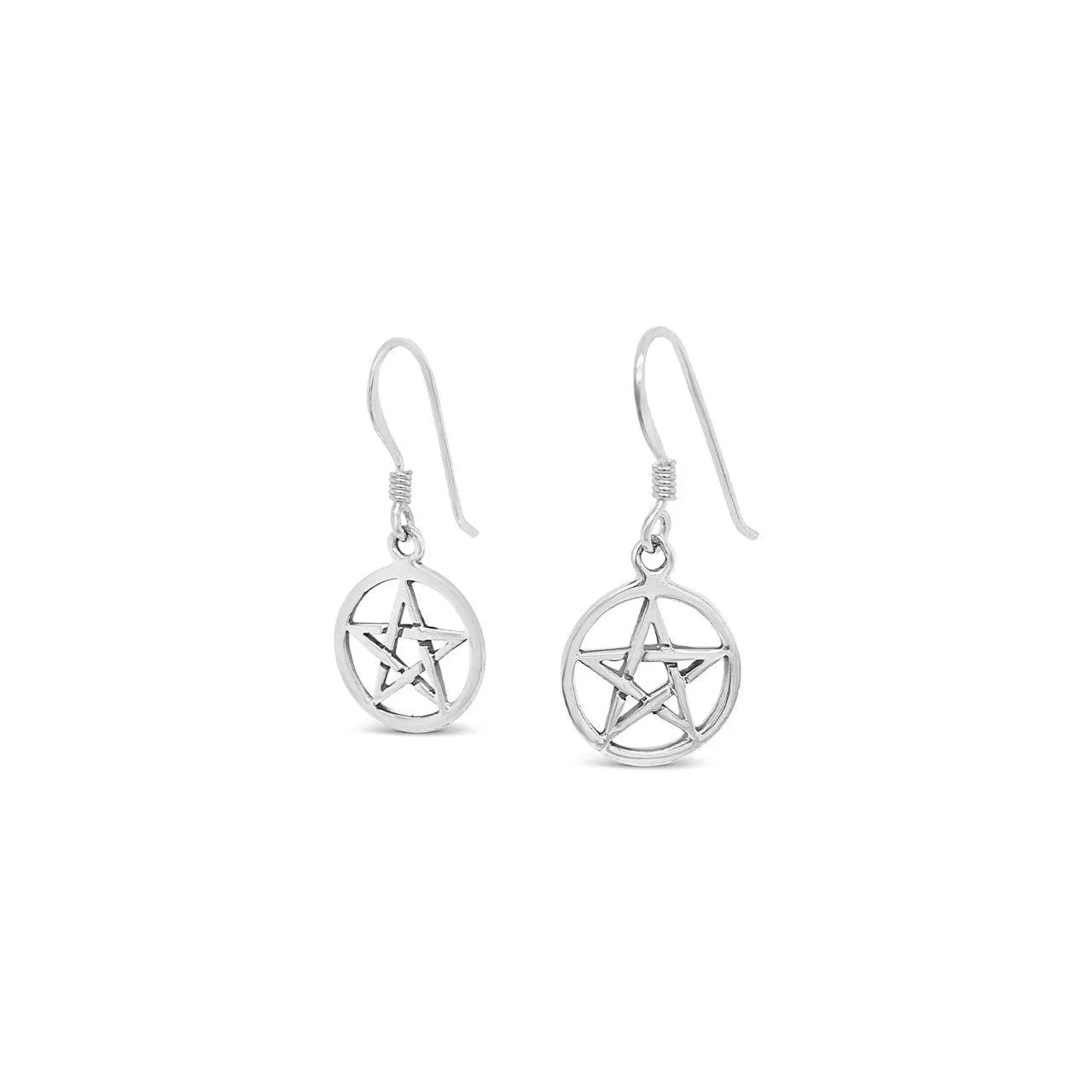 Round Pentagram Drop Hooks
