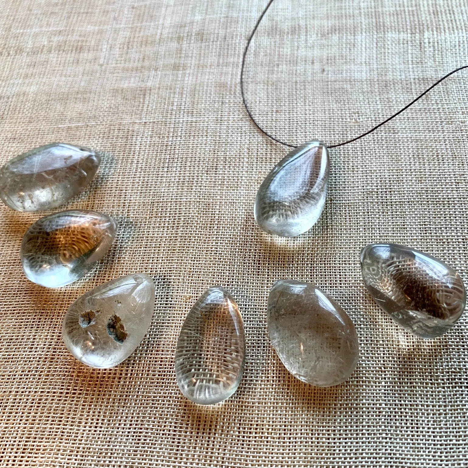 Rutilated Quartz Pendants