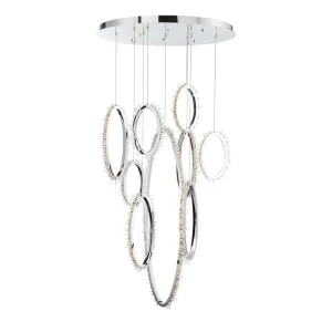 Scoppia, 9 Lights LED Chndlr, Chr