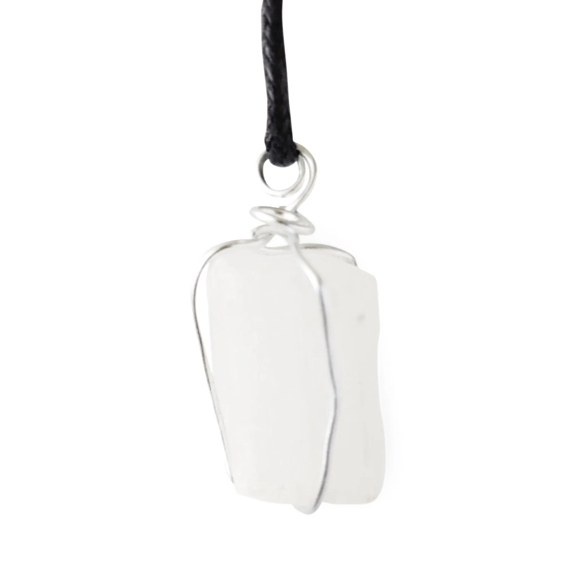 Selenite Wire Wrapped Pendant