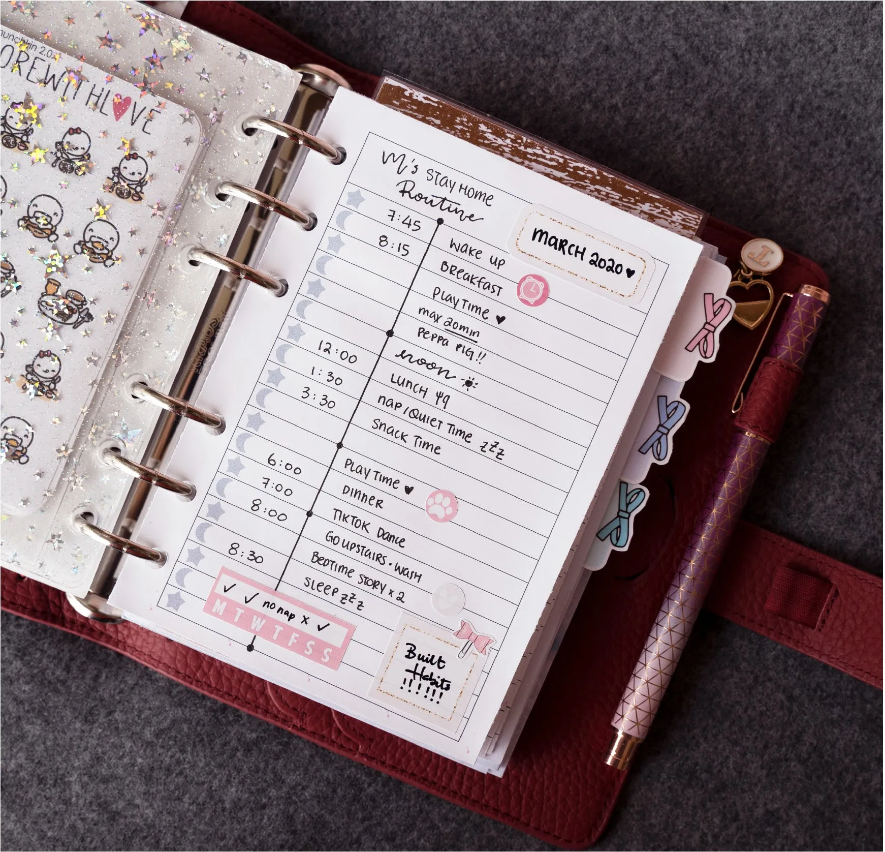 SHER RASPBERRY COULIS RINGS PLANNER COVER