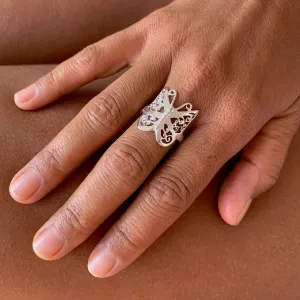 Silver Butterfly Ring