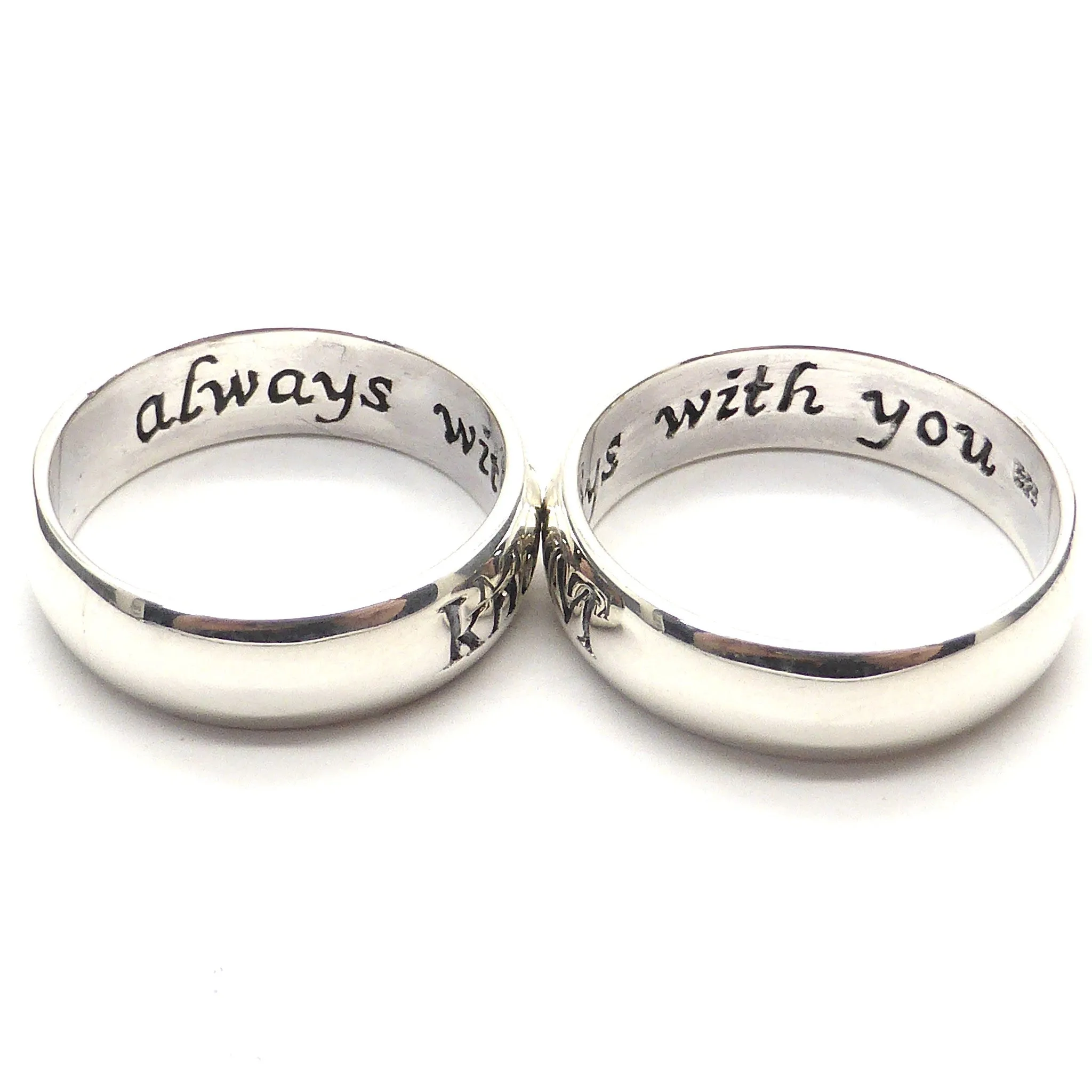 Silver Ring, engraved, Know that I AM always with you