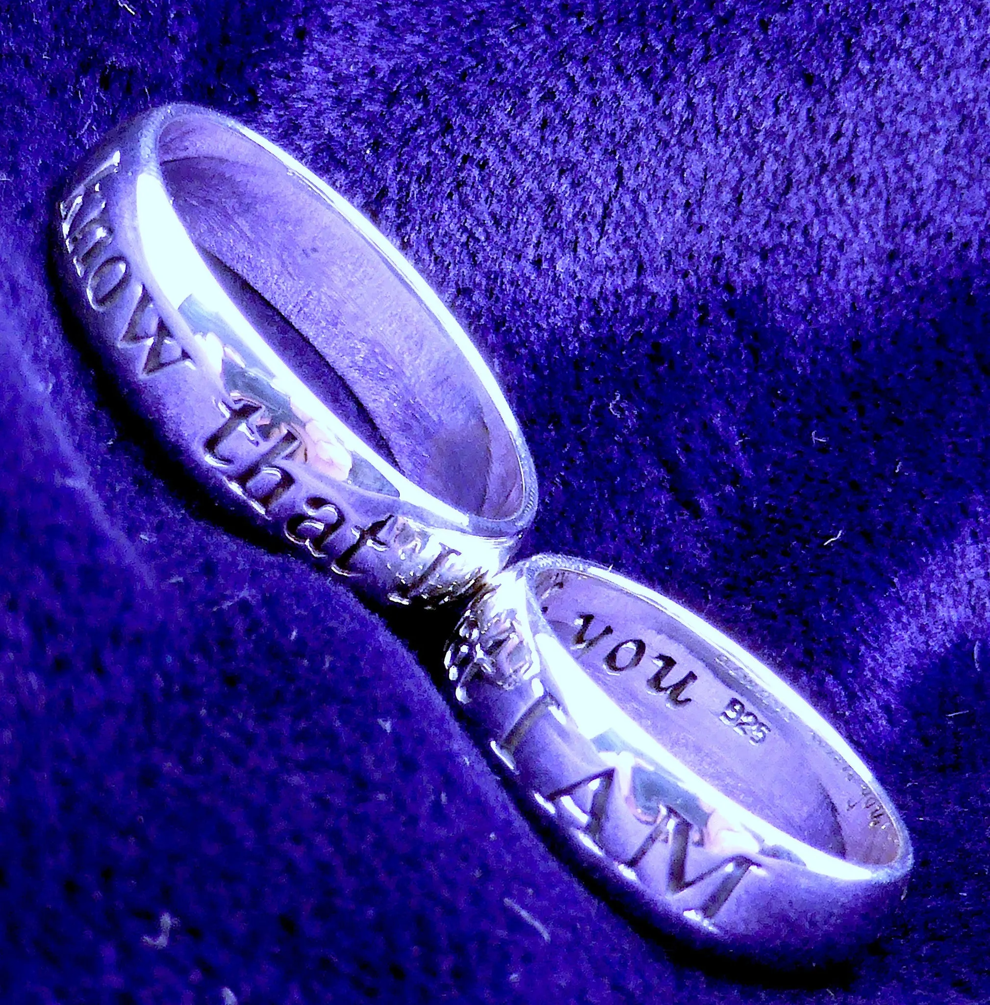 Silver Ring, engraved, Know that I AM always with you