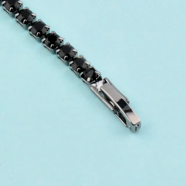 SINLEERY Charm AAA  Round Cubic Zirconia Tennis Bracelet