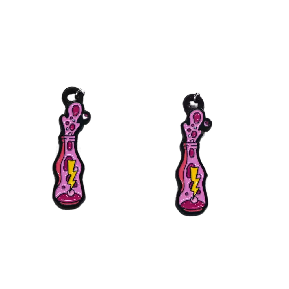 Slimeatory energy drink bottle earrings