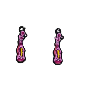 Slimeatory energy drink bottle earrings