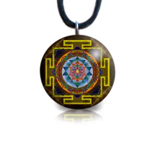 Sri Yantra Orgone Pendant | Sacred Geometry | Pumayantra