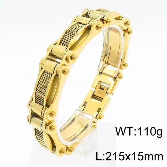 Stainless Steel Link Chain Mesh Bracelet