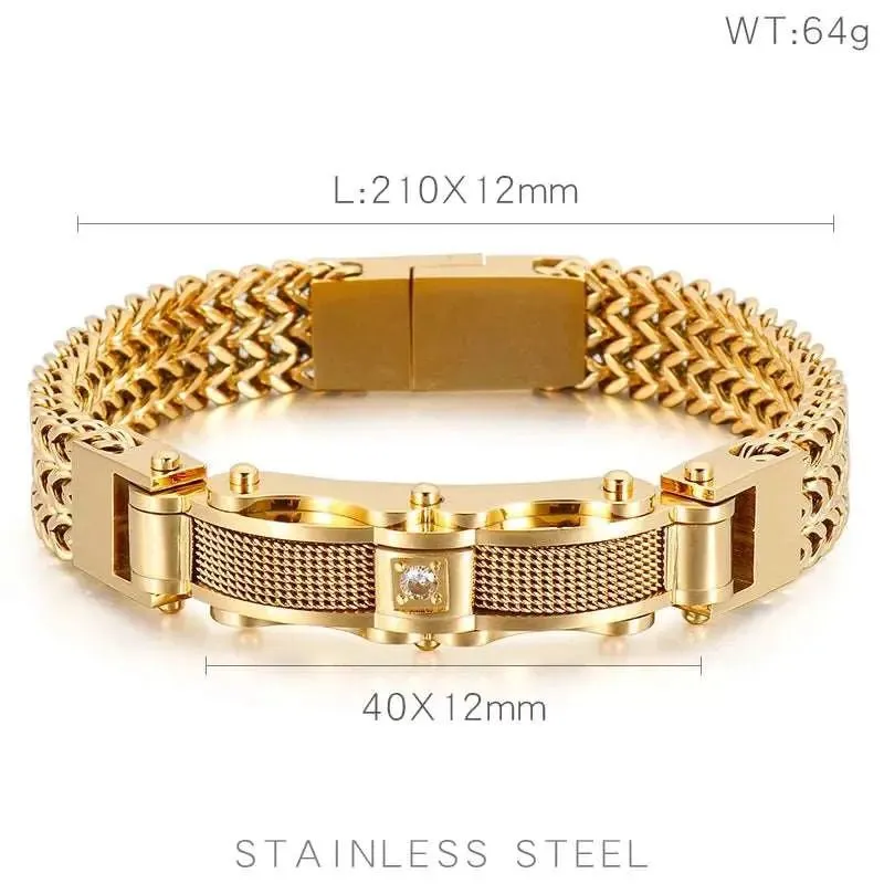 Stainless Steel Link Chain Mesh Bracelet
