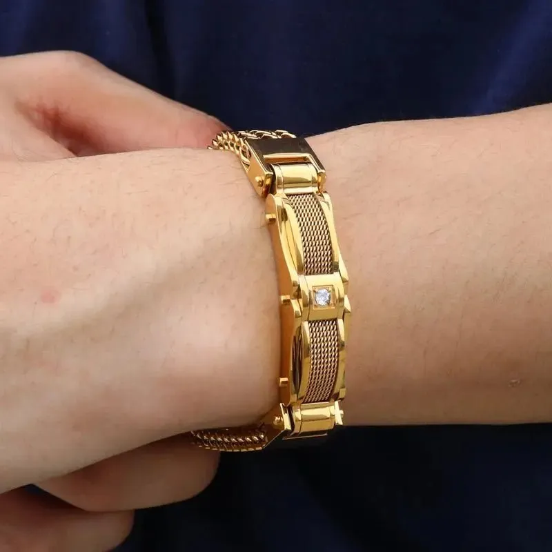 Stainless Steel Link Chain Mesh Bracelet