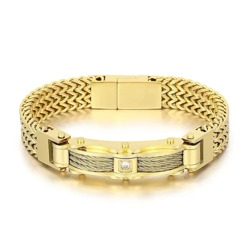 Stainless Steel Link Chain Mesh Bracelet