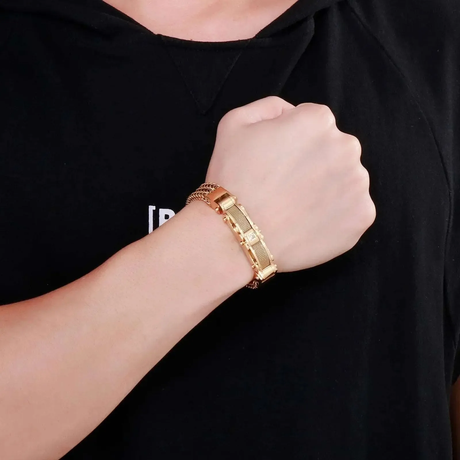 Stainless Steel Link Chain Mesh Bracelet