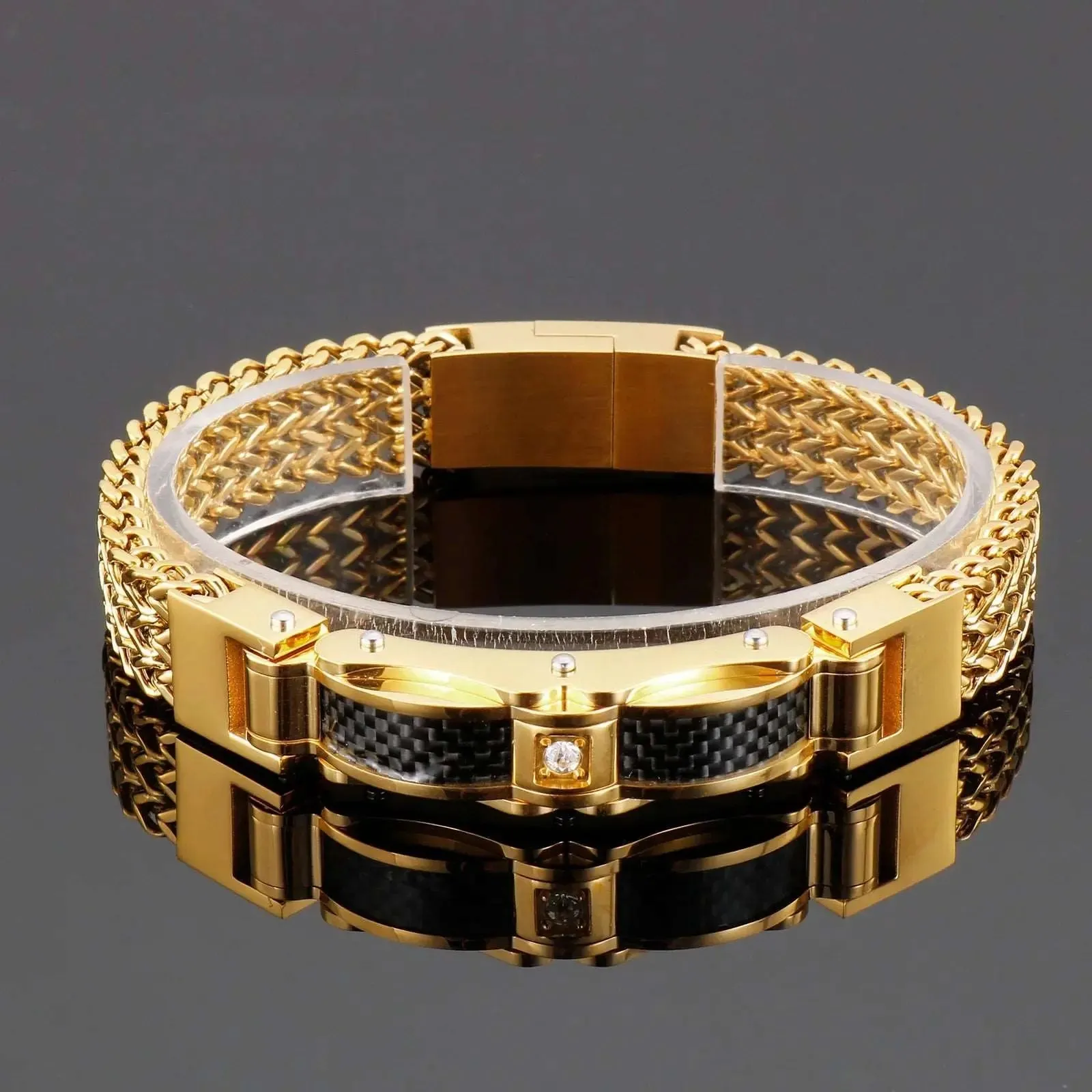 Stainless Steel Link Chain Mesh Bracelet