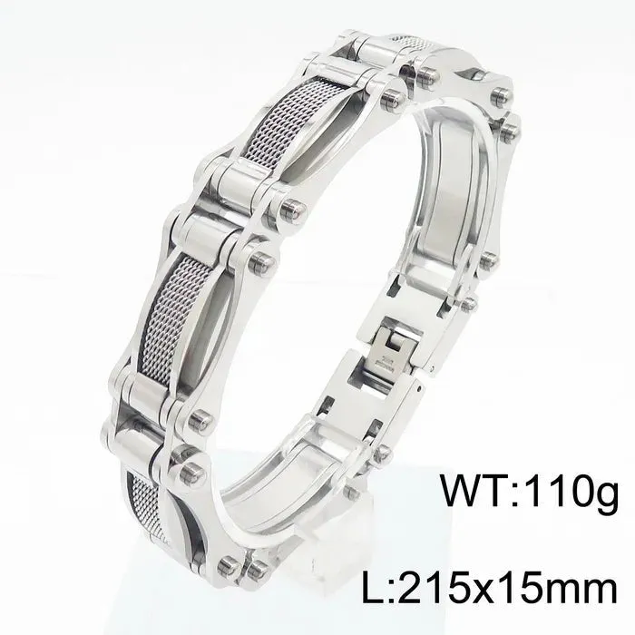 Stainless Steel Link Chain Mesh Bracelet