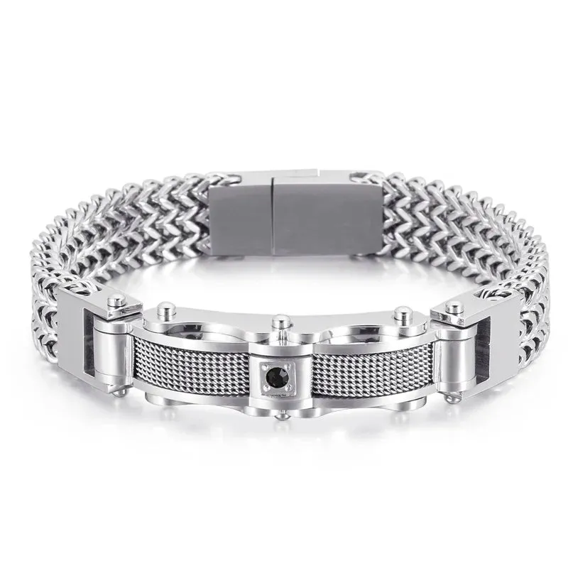 Stainless Steel Link Chain Mesh Bracelet