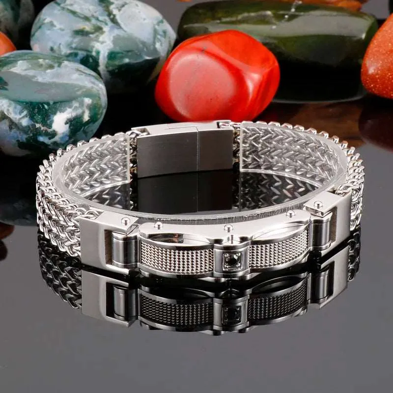 Stainless Steel Link Chain Mesh Bracelet