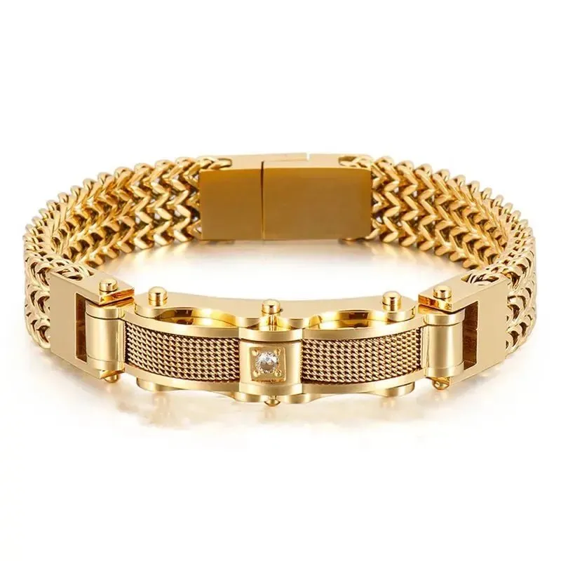 Stainless Steel Link Chain Mesh Bracelet