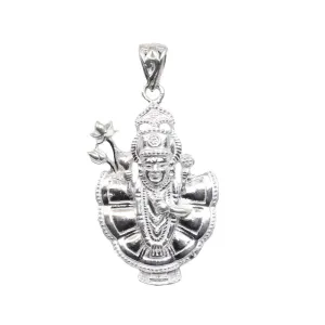 Sterling Silver Lord Shrinathji Pendant Unisex