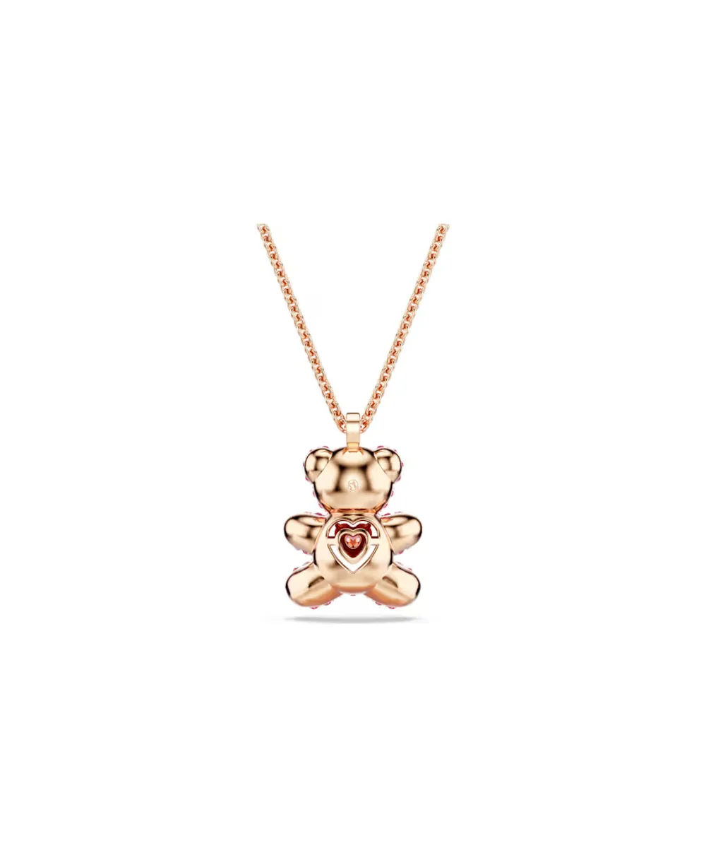 SWAROVSKI TEDDY PENDANT IN PINK