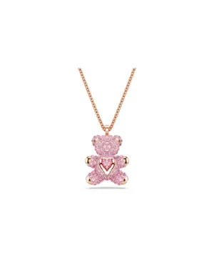 SWAROVSKI TEDDY PENDANT IN PINK