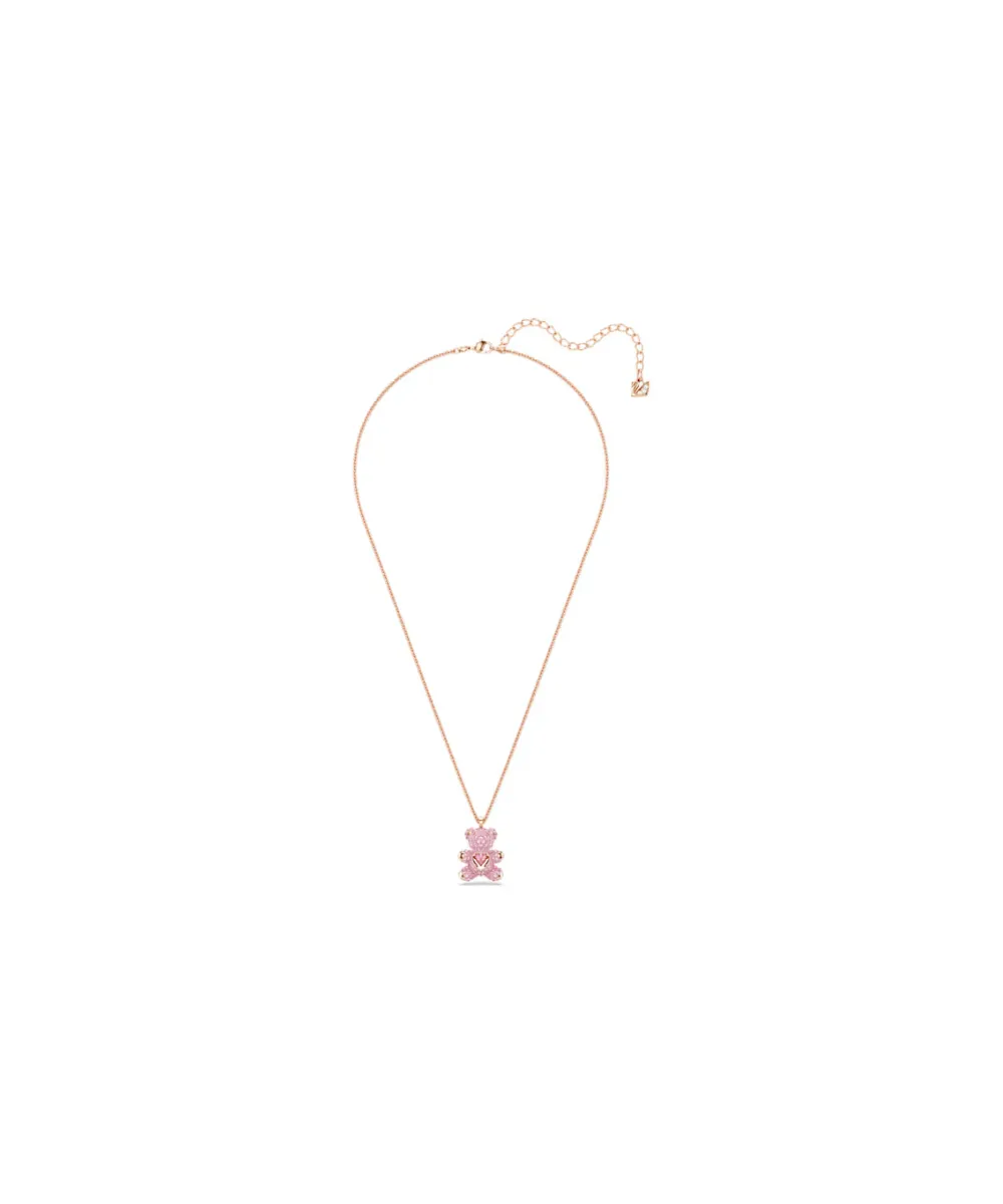 SWAROVSKI TEDDY PENDANT IN PINK