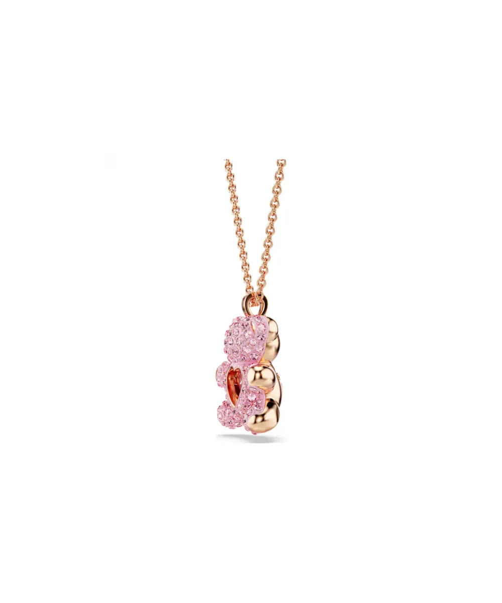 SWAROVSKI TEDDY PENDANT IN PINK