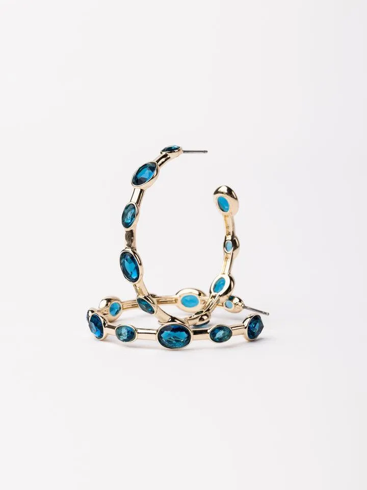 Teal Allie Hoop