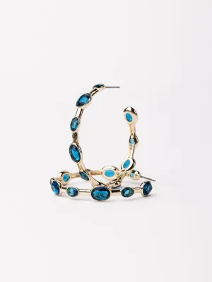 Teal Allie Hoop