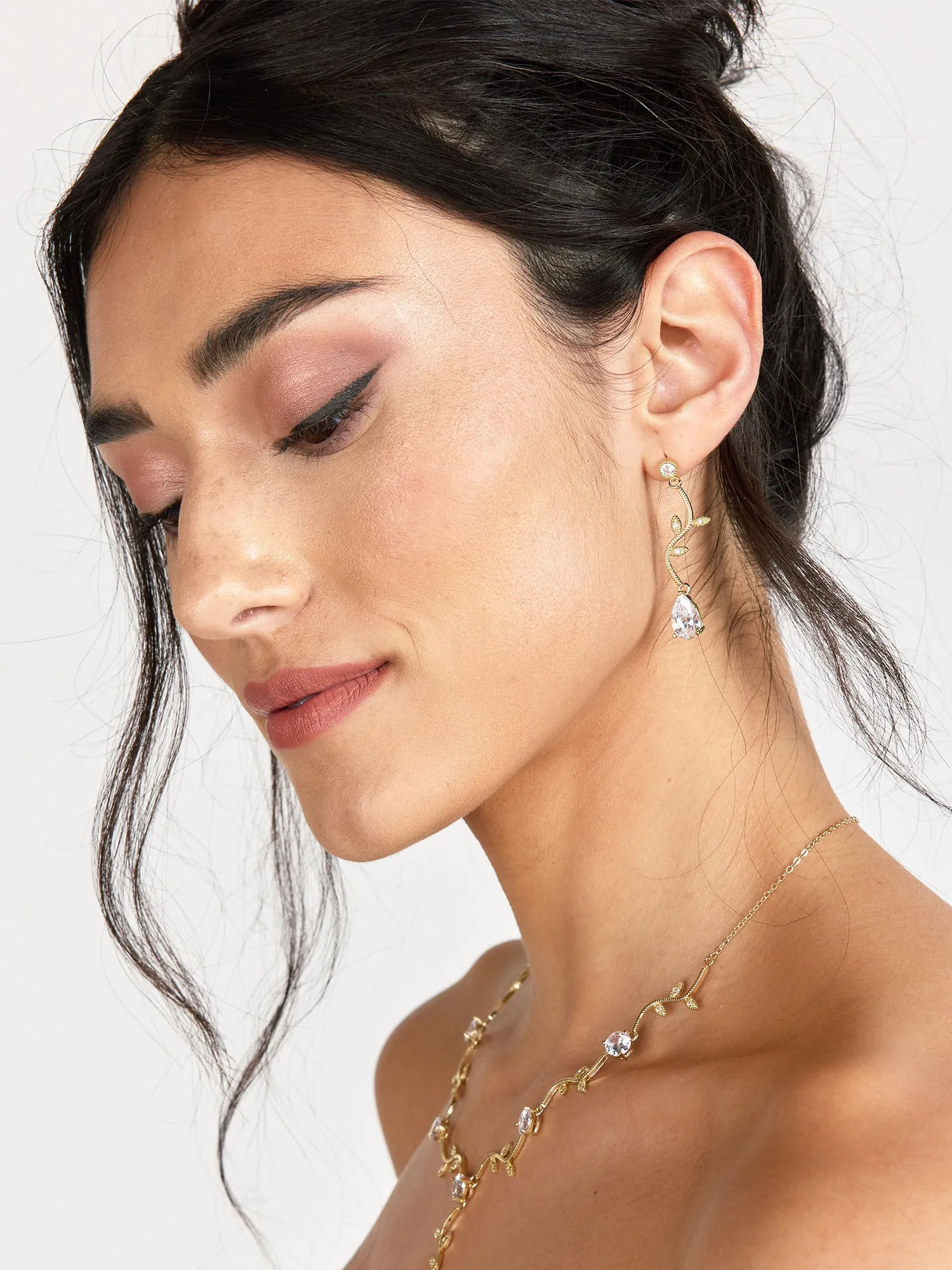 Teardrop Floral Earrings
