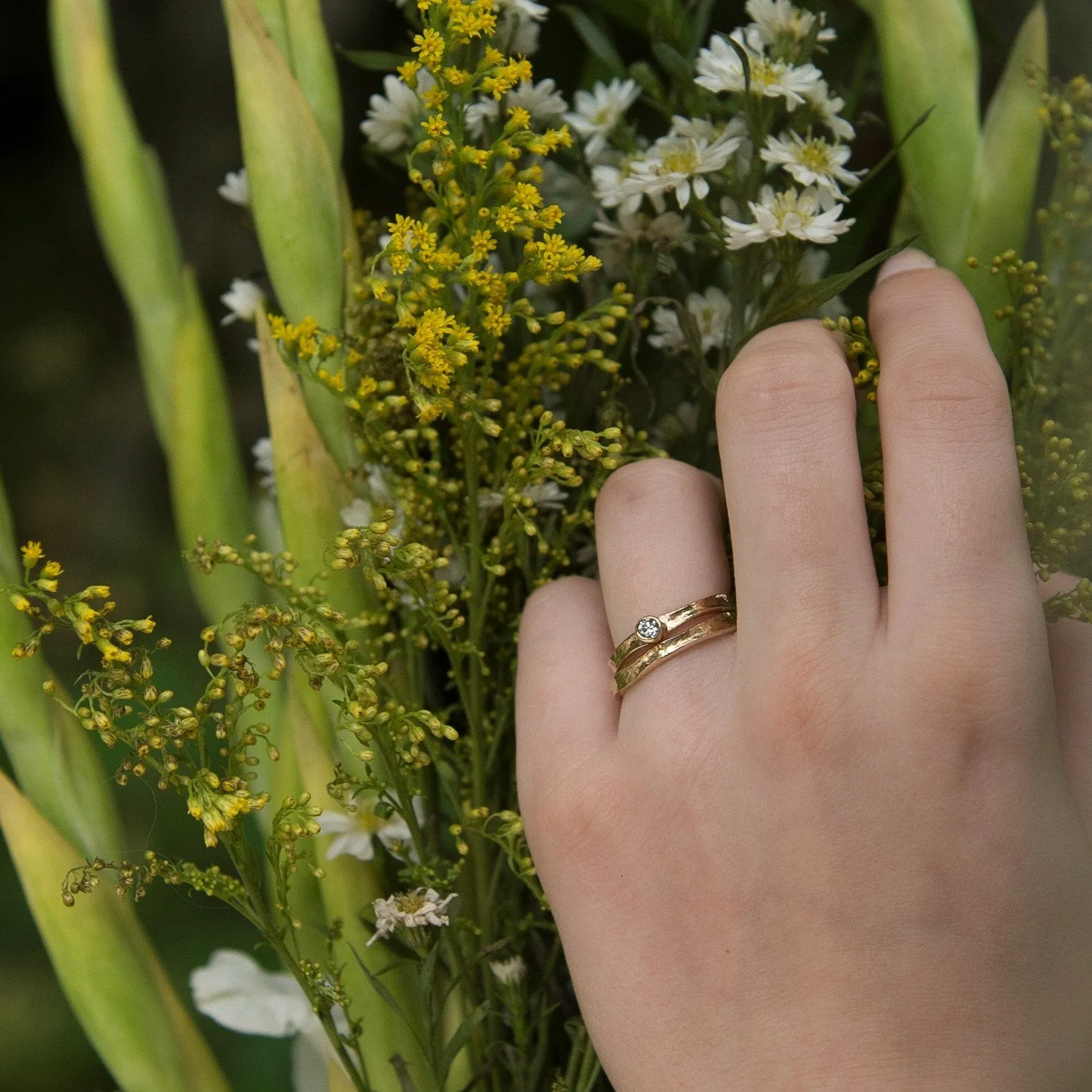 Tess - Diamond Gold Storybook Ring