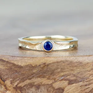 Tess - Sapphire Gold Storybook Ring