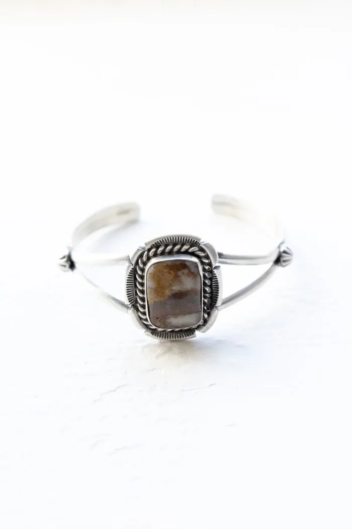 The Earth-Tone Silver Cuff