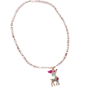 The Red Nose Reindeer Beaded Necklace