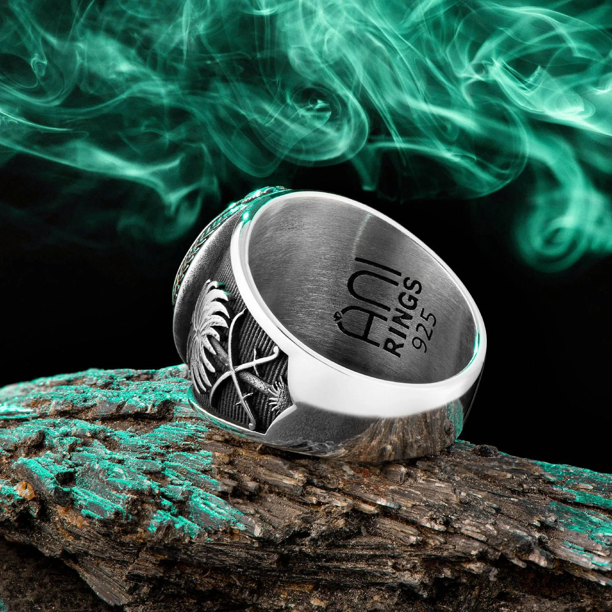 The Royal Saudi Air Forces Ring, Military Rings with Gemstone
