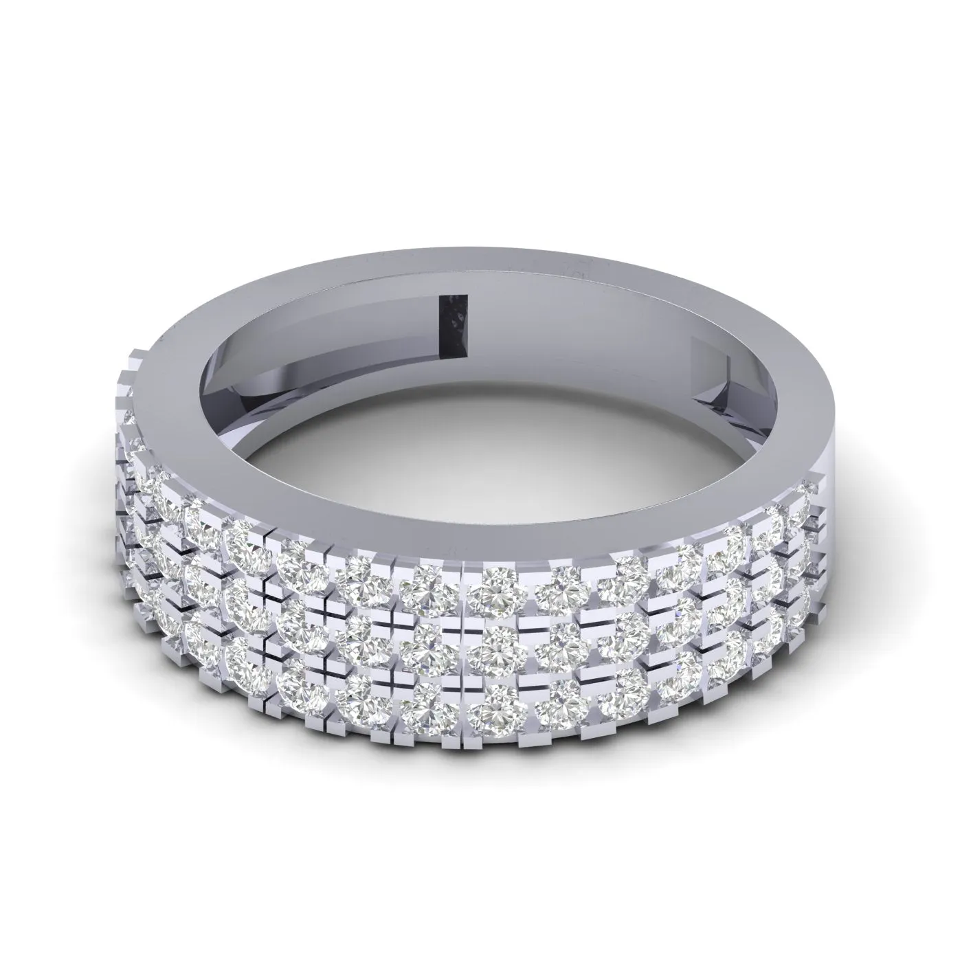 Timeless Diamond Cascading  Diamond Band