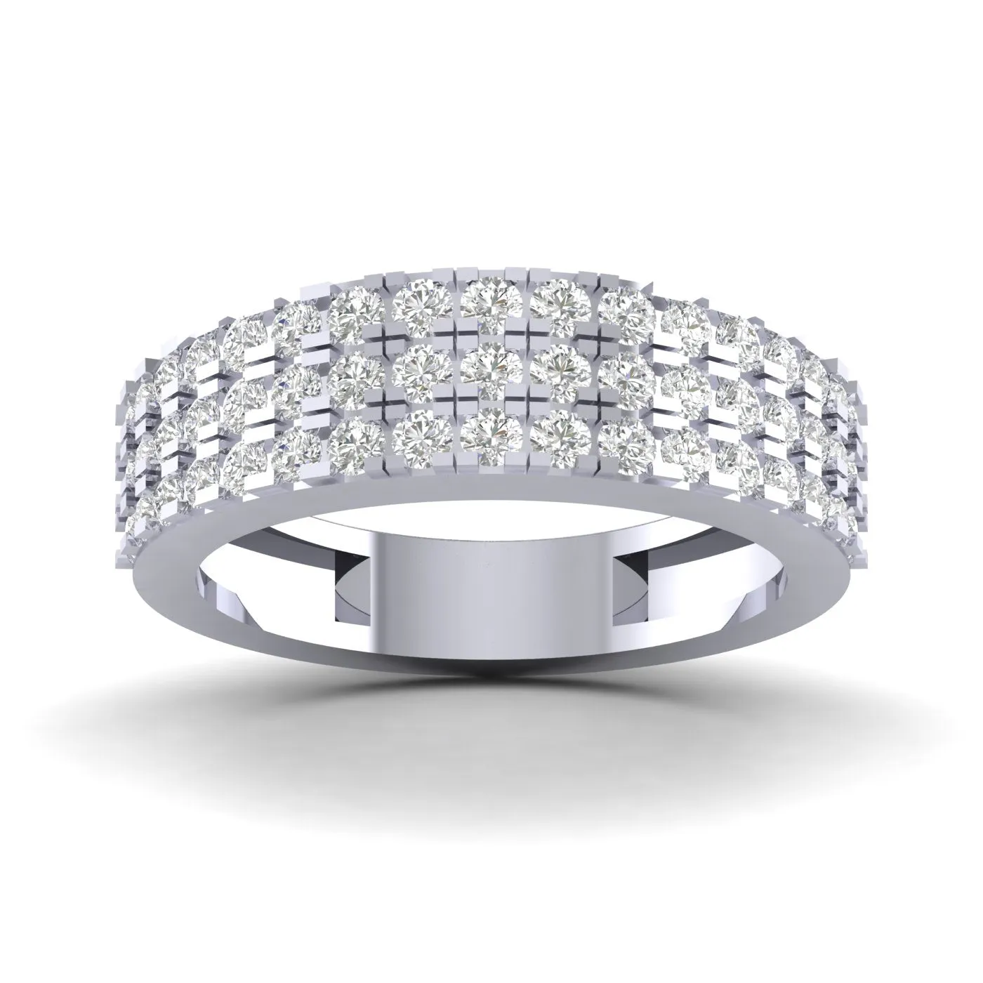 Timeless Diamond Cascading  Diamond Band