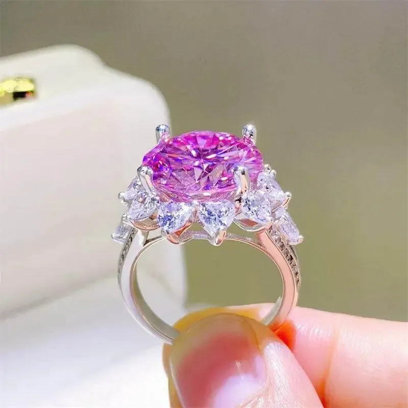 Timeless Elegance 10 Carat Moissanite Ring in 925 Sterling Silver