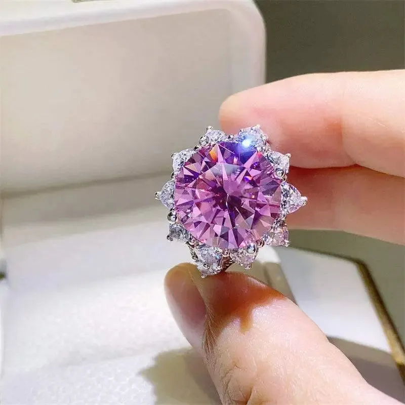 Timeless Elegance 10 Carat Moissanite Ring in 925 Sterling Silver