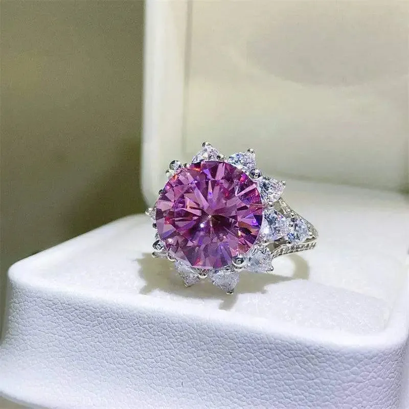 Timeless Elegance 10 Carat Moissanite Ring in 925 Sterling Silver